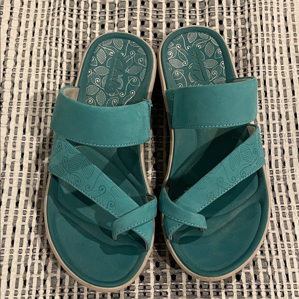 Clarks Turquoise Sandals sz 7